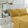thumbnail image 2 of Martha Collection 1800 Series Embossed Deep Pocket Sheet Set - Super Soft & Wrinkle Free - Luxurious Bed Sheets Set (Queen, Gold), 2 of 2