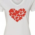 thumbnail image 4 of Inktastic Love, Hearts, Red Hearts, Valentine's Day Women's V-Neck T-Shirt, 4 of 5