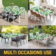 thumbnail image 5 of St. Patrick's Day Table Cloths for 4 Foot Rectangle Tables, Spring Lucky Green Shamrock Cloud Blue Patio Waterproof Elastic Fitted Tablecloths, Washable Rectangular Table Cover for Camping, 5 of 8