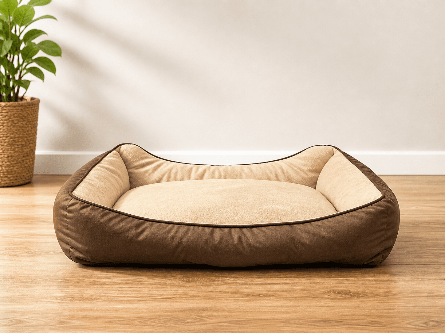 24' X 18' X 19' Medium Welded Wire Dog Crate with Plush Bed