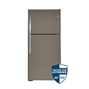 GE Appliances 19.2 Cu Ft Slate Top Freezer Refrigerator