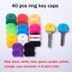 thumbnail image 2 of Paifeancodill Key Caps Tags Covers Set, 80 Pcs Key Identifier Covers, Key ID Ring Covers, Key Cap Identifiy Cover Tags for Easy Identifying Key, Protect Keys Stretchy Key Identifier Coding Rings Head, 2 of 5