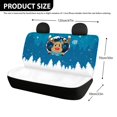 thumbnail image 4 of FUIALDOLG Christmas Car Back Seat Covers with Reindeer Print, Set of 2 Pieces Washable Covers for Auto Interior, Trucks and Sedans, 4 of 4