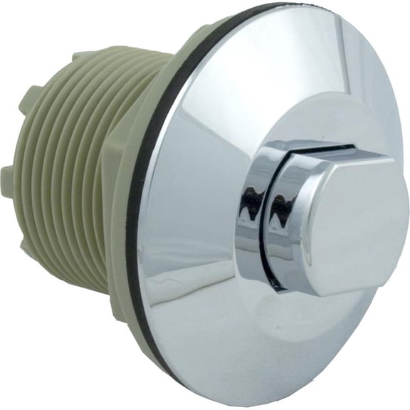 Air Button, Presair, Standard, 1-3/4"hs, 2-5/8"fd, Chrome
