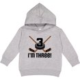 thumbnail image 2 of Inktastic 3rd Birthday Ice Hockey Sports Boys Party Toddler Hoodie, 2 of 4