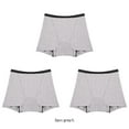 thumbnail image 2 of Minnieouse 3 piezas 4 capas mujeres período menstrual ropa interior viaje agua absorbente a prueba de fugas algodón ropa interior bragas gris Type3 NO3, 2 of 6