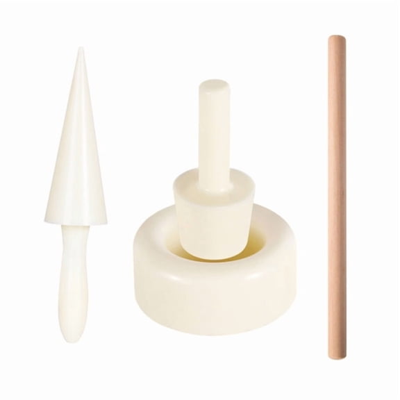 Professional Ice Cream Cone Mold For Homemades Dessert With Wooden Plastic Design