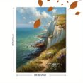 thumbnail image 3 of Coastal Cliffs Impasto Seascape Canvas Wall Art, Living Room Bedroom Dining Room Hallway Wall Decor, 3 of 8