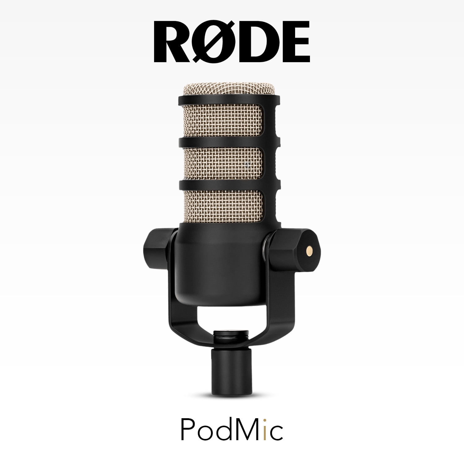 RODE PodMic Dynamic Podcasting Microphone Bundle with Euro Boom Microphone Stand (Black) and 25 Feet XLR Male to Female Microphone Cable (3 Items)