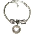 thumbnail image 1 of Infinity Collection Mother Love Daughter Dainty Charm Bracelet - Mother Love Daughter Heart Pendant with Snake Chain Bracelet - Adjustable and Lightweight - For Mother and Daughter, 1 of 10