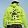 thumbnail image 2 of My Second Rodeo - Safety Yellow Hi-Vis Hoodie, 2 of 3