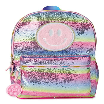 Wonder Nation Girls Smiles and Rainbows Backpack