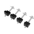 thumbnail image 4 of Tool Box J Hook, 4 Pcs Aluminium Alloy Tool Box Tie Down Tether J Hooks Black Universal For Pickup Truck, 4 of 8