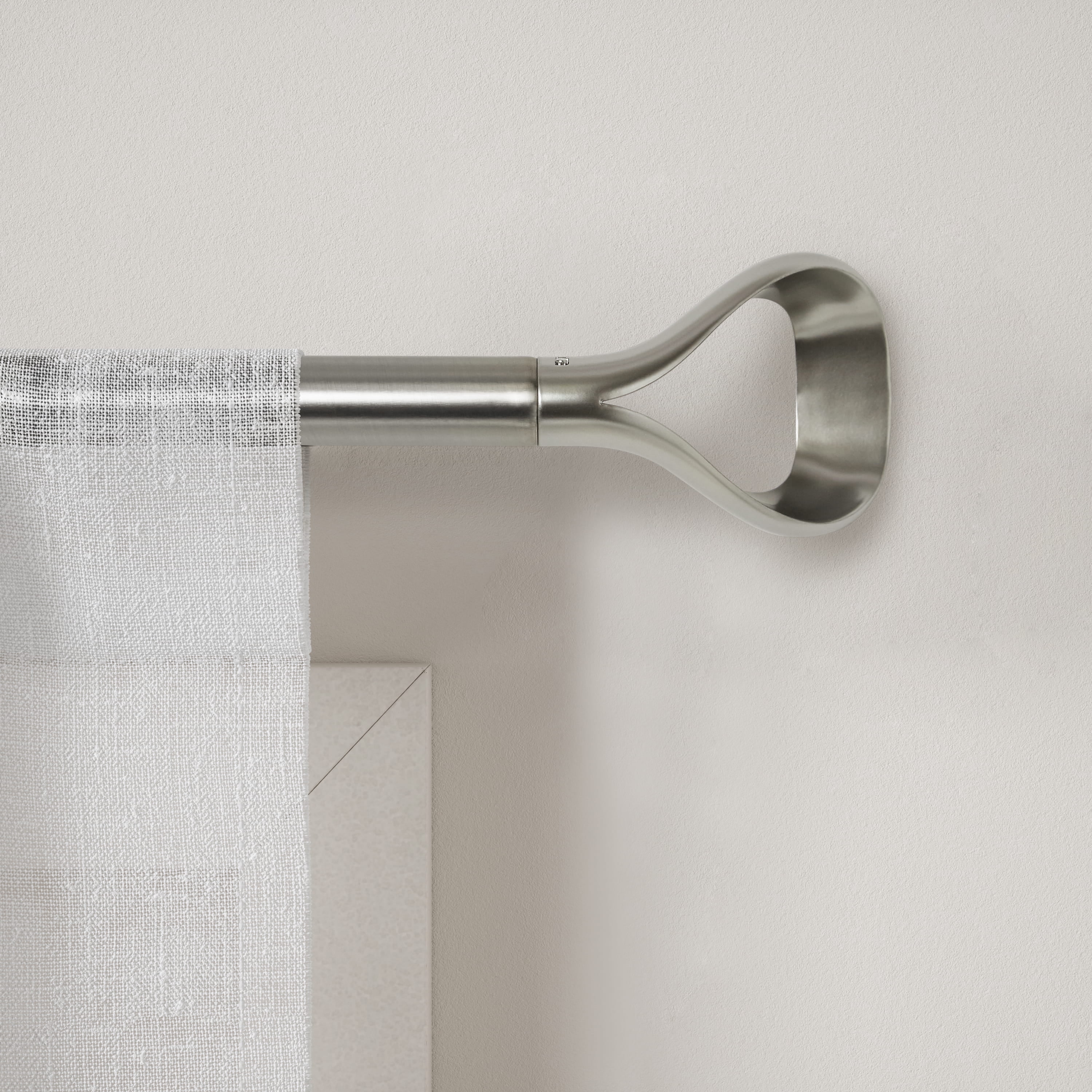 Umbra 1" Lasso Curtain Rod, 44-120", Nickel