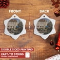 thumbnail image 3 of 3drose, Europe, Belgium, Bruges. Canal Cafe of Bruges - Eu04 Kwi0012 - Kymri Wilt, 3 inch Snowflake Porcelain Ornament, 3 of 7