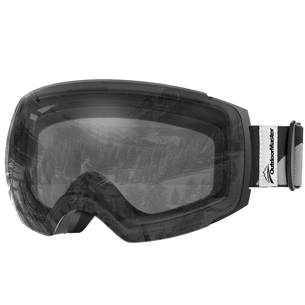 OutdoorMaster Ski Goggles PRO Frameless, Interchangeable Lens 100 UV400 Protection Snow