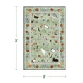 thumbnail image 6 of ATHOPE 2x3 Small Area Rugs for Entryway, Non Slip Low Pile Animal Cat Floral Washable Rug, Medallion Carpet for Front Door Kitchen Bathroom, Green, 6 of 7