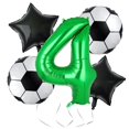 thumbnail image 1 of Set de globos de fútbol hzqruqh 32 cm verde para 4.º cumpleaños, 1 of 7