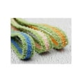thumbnail image 5 of INSPIRE CHIC Flat Fuzzy Shoelaces Colored Shoe Laces Soft Wide Fluffy Shoestrings 2 Pairs Green Orange 120cm/47.24", 5 of 5