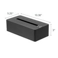 thumbnail image 5 of Yamazaki Home Tissue Case, Black, Steel, No Assembly, 5 of 5