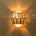 thumbnail image 2 of C Cattleya Brass Wall Light with Silver Mercury Glass, 2 of 7