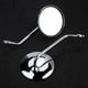 thumbnail image 5 of 2pcs/Set 10mm Round Plating Silver Motorcycle Rear Mirror Left & Right Side Rearview Mirror, 5 of 9