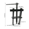 thumbnail image 5 of Gear Pullers Two Jaw ForgingExtractor Installation Car Bearing Pullers, 5 of 17