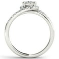 thumbnail image 3 of 1/2 Carat T.W. Diamond Cluster Bypass 10kt White Gold Engagement Ring, 3 of 4