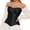 Black, variant on Body Tops For Women Zipper Waist Cincher Corset Elegant Shaping Blouse,Color:White