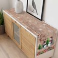 thumbnail image 4 of Christmas Table Runner 36 Inches Long Farmhouse Dress Scarves, Snowman Snowflake Xmas Tree Winter Wooden Dining Tablerunner for Coffee Table/Kitchen Island/Party Décor, Small 13" x 36", 4 of 8