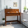 thumbnail image 2 of Techni Mobili Élégante Table de Bureau avec Rangement dans Oak, 2 of 11