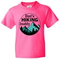 thumbnail image 3 of Inktastic Dad's Hiking Buddy with Mountains and Trees Youth T-Shirt, 3 of 5