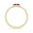 thumbnail image 2 of ANGARA Natural Square Ruby Solitaire Parallel Split Shank Ring in 14K Yellow Gold for Women (Size-4mm) | July Birthstone, Birthday, Anniversary, Jewelry Gift for Women | Natural Ruby Ring, 2 of 9