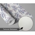 thumbnail image 6 of S4sassy Self Adhesive Wallpaper, Botanical Fern Print Wallpaper, Blue Removable DIY Vinyl Wall Covering, Peel and Stick Contact Paper for Entryway accent wall, Easy Home Decor Solution-25"x120" inch, 6 of 8