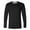 #A Black, variant on Men's Long Sleeve Cotton Base Tee Crew Neck Oversize Tops Casual Loose T Shirts