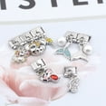 thumbnail image 3 of Hapiship-abalorio italiano de 9mm Con forma de corazón, estrella, Luna, unicornio, flor, búho, mariposa, abalorio, fabricación de joyería, DJ048, 3 of 4