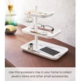 thumbnail image 3 of Yamazaki Home Jewelry + Accessory Trays, White, Steel, 3 of 7