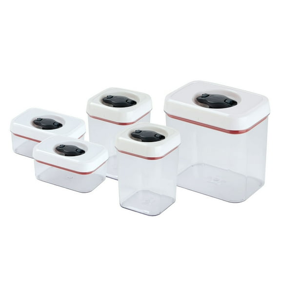 Zyliss Twist & Seal 5 Piece Storage Container Set, Airtight Food Storage Containers