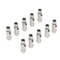 thumbnail image 3 of Mini xlr conector femenino a masculino, 10 piezas xlr 3 pin a 3 pines adaptador universal reduce de ruido de señal estable para altavoz de monitor, 3 of 7