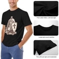 thumbnail image 6 of Knights Templar Vivacious Men's Cotton Short Sleeve HD Print Tee for Casual T-Shirt Crew Neck Top Black S, 6 of 7