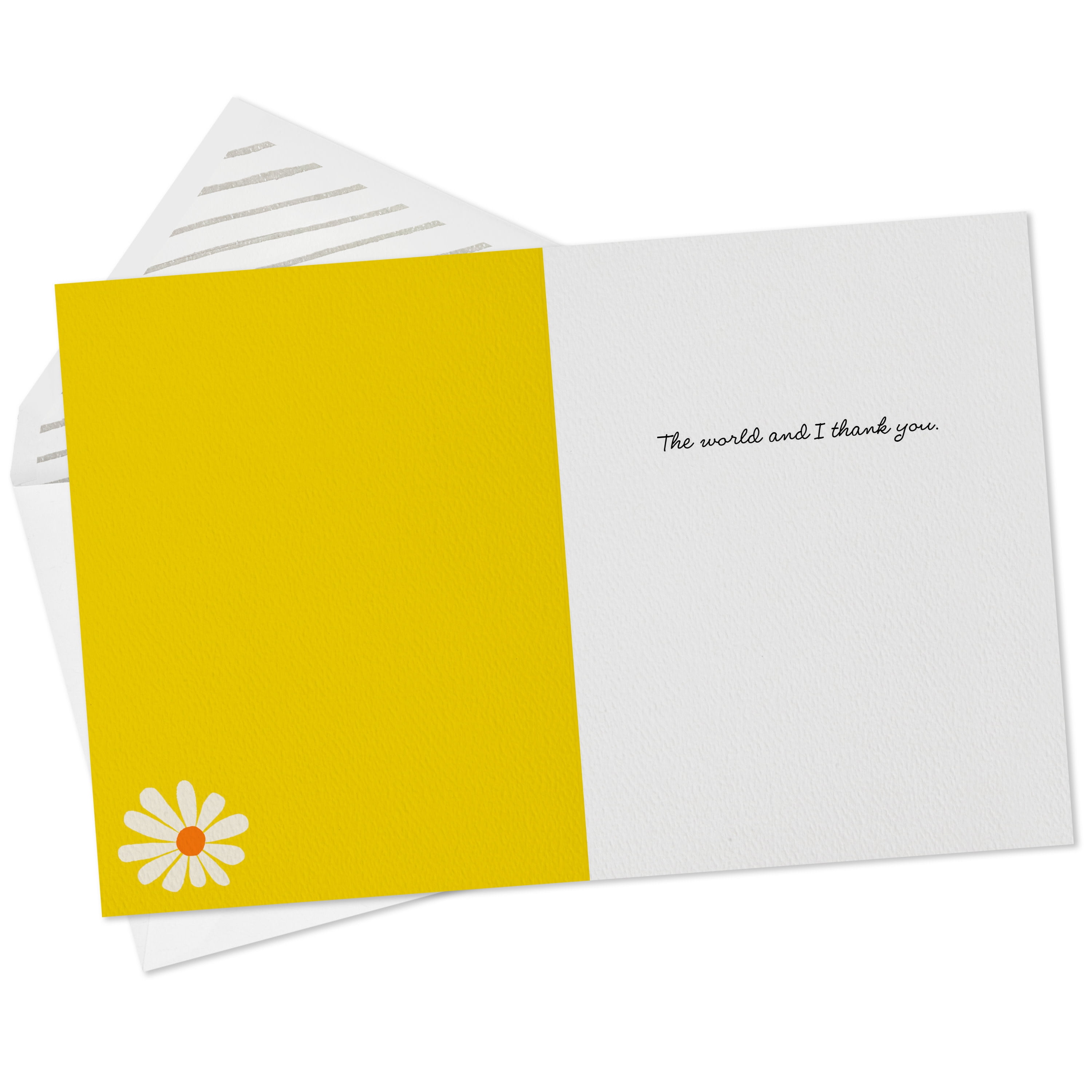 Hallmark Good Mail Thinking of You or Thank-You Card (You Happy Up the World)