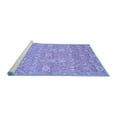 thumbnail image 2 of Ahgly Company Machine Washable Indoor Rectangle Oriental Blue Modern Area Rugs, 8' x 10', 2 of 4