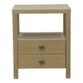 thumbnail image 2 of Westwood Tan Modern Solid Wood 2-Drawer Nightstand with Shelf by East at Main 18"Wx15"Dx22"H, 2 of 5