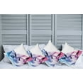 thumbnail image 2 of Ambesonne Abstract Throw Pillow Cover 4 Pack, Colorful Smoke Flow, 18", Fuchsia Blue, 2 of 7