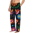 thumbnail image 2 of Bingfone Colorful Floral2 Mens All Over Print Sleep Pajama Pants-X-Large, 2 of 9