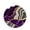 Purple, variant on Welcome Sign for Front Door, Black Vintage Round Metal Welcome Front Porch Decoration, Geometric Stripes Simple Lines Entryway Wall Hanging Sign for Living Room Kitchen Hallway Housewarming Gift 6''