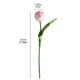 thumbnail image 5 of Tulipán artificial de 33 cm de largo, tacto real, de poliuretano, ideal para primavera, Pascua, hogar, cocina, decoración de bodas., 5 of 7