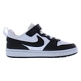 thumbnail image 2 of Nike Court Borough Low Recraft Leather PS Boys Shoes Size 12, Color: White/Black, 2 of 4