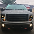 thumbnail image 2 of Spec-D Tuning Black Smoke Projector Headlights w/LED Compatible with 2009-2014 Ford F-150, Left + Right Pair Headlamps Assembly, 2 of 7