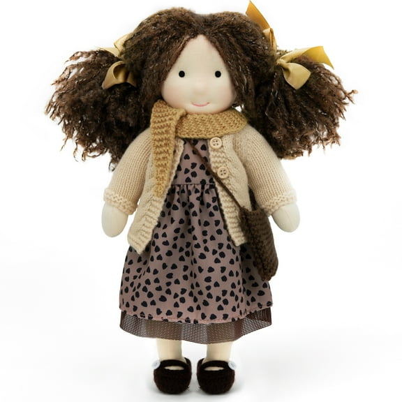 Waldorf Doll - Creative Rag Doll Making Set 12 Inch Handmade Organic Doll Perfect Gift for Kids Birthday Gift with Exquisite Box
